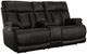 Flexsteel® Clive Peppercorn Black Power Reclining Loveseat with Console and Power Headrests and Lumbar-0