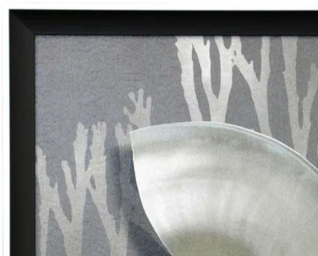 Stylecraft Shell II Black/Gray/Silver Wall Art -2