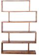 A & B Home Armond Zigzag Brown Bookshelf-1