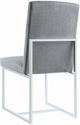 Coaster® Mackinnon 2-Piece Grey/Chrome Upholstered Side Chairs-3