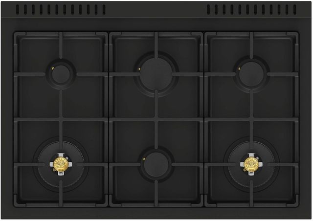 Bertazzoni Professional Series 36" Carbonio Pro Style Dual Fuel Range-2