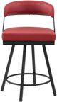 Homelegance® Crowley Red Counter Swivel Chair-3