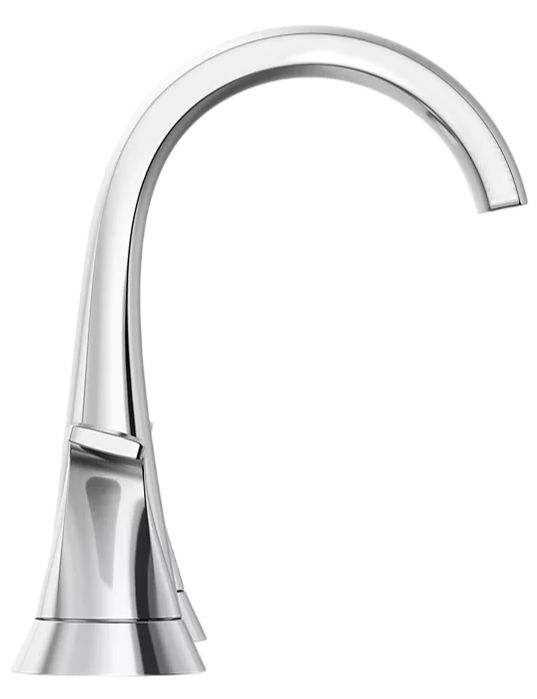 KOHLER® Cursiva® Polished Chrome Widespread Bathroom Sink Faucet-2