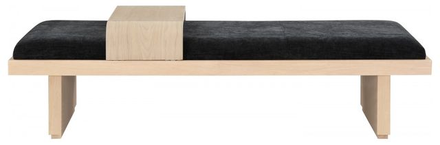 Meridian Furniture Arlington Black/Natural Bench-1