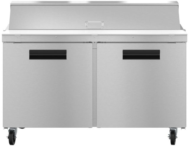 Hoshizaki 60" 17.55 Cu. Ft. Stainless Steel Two Section Sandwich Prep Table Refrigerator with Innovative Air Distribution System-0