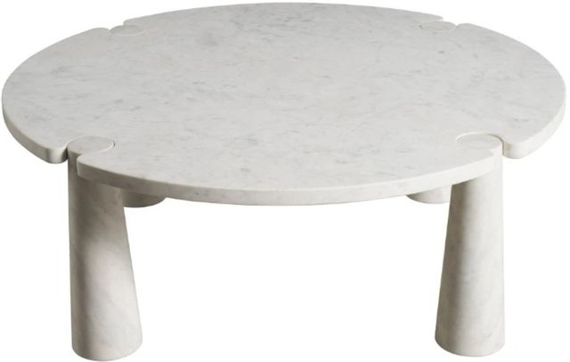Universal Explore Home™ New Modern Anniston White Banswara Cocktail Table-2