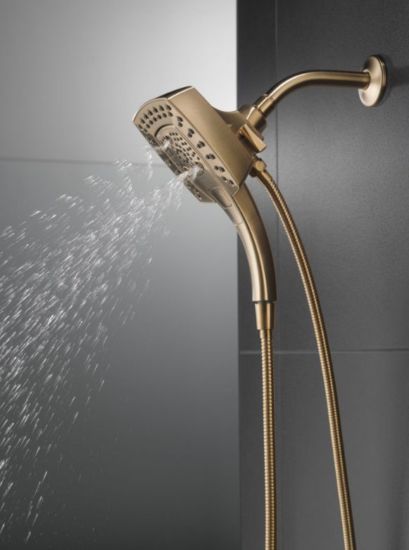 Delta Universal Showering Champagne Bronze H2Okinetic® In2ition® 5-Setting Two-in-One Shower-2