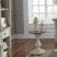 Liberty Furniture Morgan Creek Tobacco Chair Side Table with Antique White Base-2
