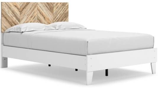 Signature Design by Ashley® Piperton 3-Piece Two-Tone Brown/White Full Panel Platform Bed Set-1