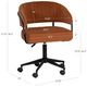Linon Portland Caramel Office Chair-2