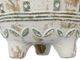 A & B Home 4-Piece Gray 8" Outdoor Footed Planter with Patterns Set-4