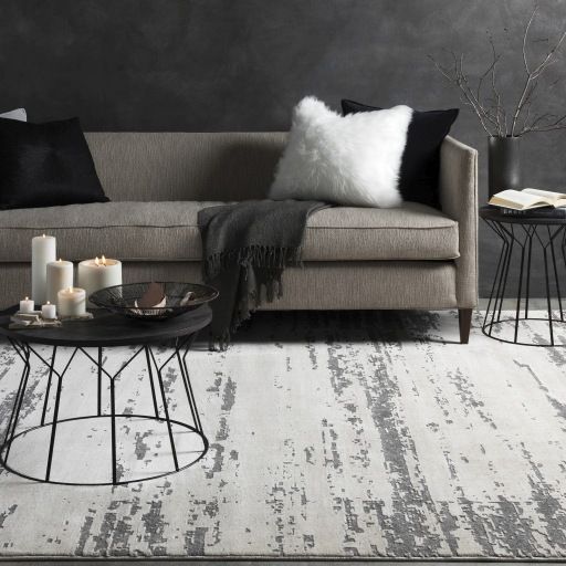 Surya Tilda Charcoal 59"x51" Throw Blanket-4