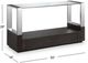 Magnussen Home® Revere Glass Top Sofa Table with Graphite Base-2