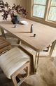 Hooker® Furniture Banyon Bay Desert Oak Counter Gathering Table with Brushed Brass Base-5