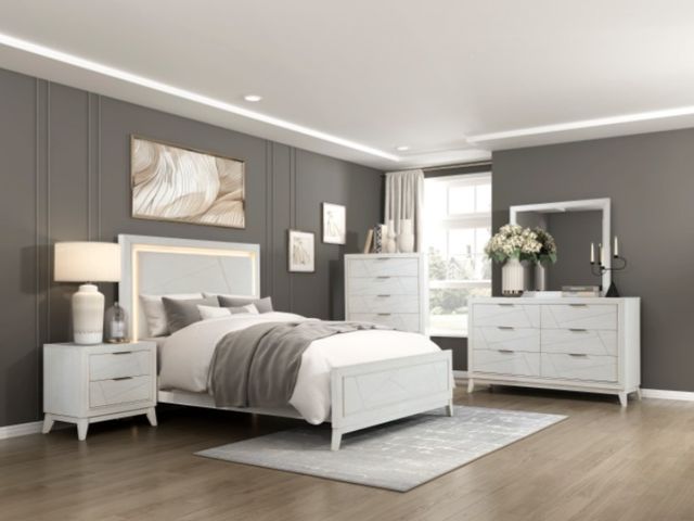Homelegance® Asteria Antique White Nightstand-1