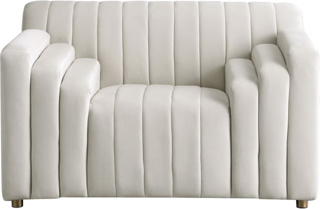 Meridian Furniture Naya Cream Upholstered Chair-1