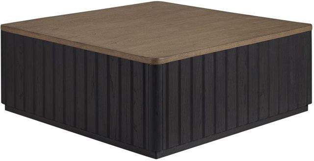 Bernards Elure Peppercorn Channel Cocktail Table-0