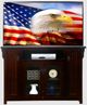 American Heartland Manufacturing Poplar 59" Tall TV Stand-1