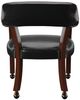 Steve Silver Co. Tournament 6-Piece Black/Medium Cherry Dining Game Table Set-5