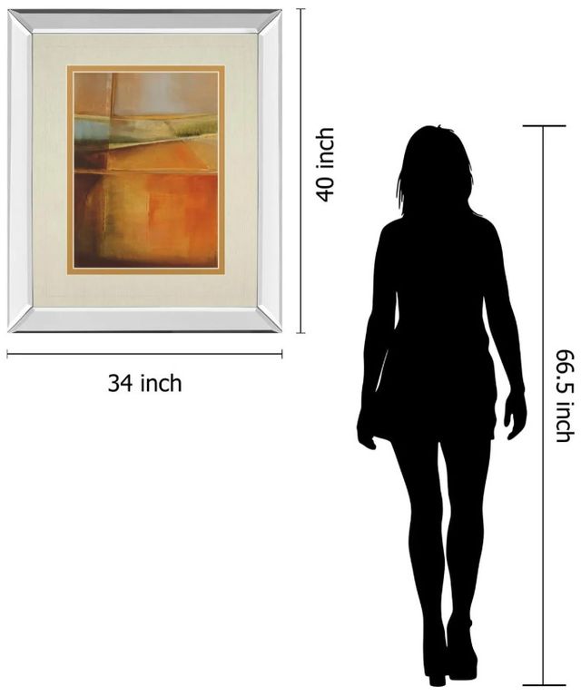 Classy Art Head Over Heels by Helen Shulman Mirror Framed Wall Art-2