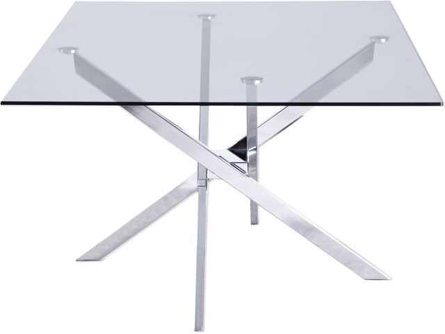 Meridian Furniture Xander Chrome 60" Dining Table-3