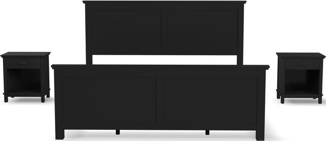 homestyles® Oak Park 3-Piece Black King Panel Bedroom Set-0