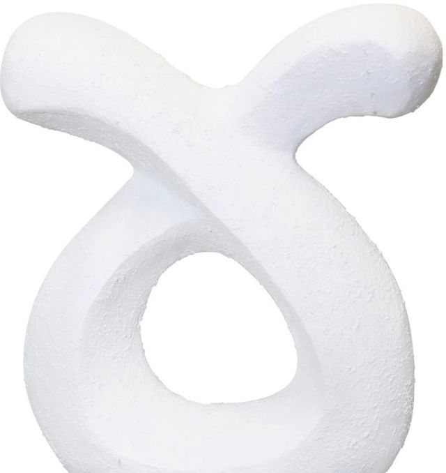 Harp & Finial® Taurus Matte Black/Matte White Statue-1