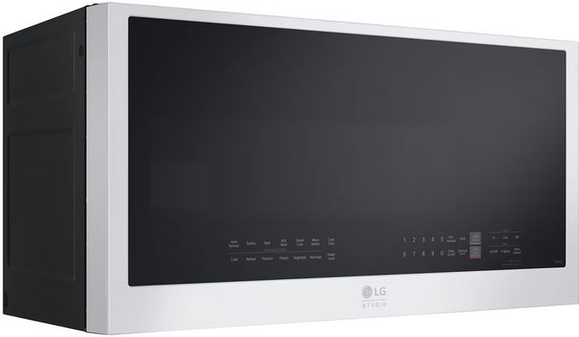 Four à micro-ondes à hotte intégrée de 30 po LG Studio® de 2.0 pi³ - Essence blanc-3