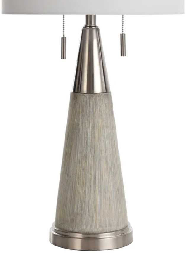 Stylecraft Cigala Silver/Gray/White Table Lamp-2