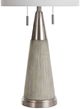 Stylecraft Cigala Silver/Gray/White Table Lamp-2