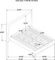 Coaster® Baldacci Curry/Walnut Eastern King Upholstered Platform Panel Bed-2