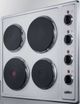 Summit® 24" Stainless Steel Electric Cooktop-1