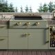 Caliber™ Rockwell Social 48" 3-Burner Sage Built-In Natural Gas Grill with Brass Hardware-2