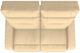 La-Z-Boy® Baron Cashew Power Wall Reclining Loveseat with Headrest and Lumbar-5