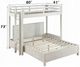 ACME Furniture Celerina Weathered White Twin Youth Loft Bed-2