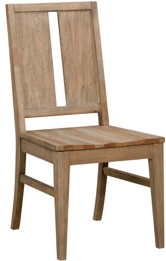 A-America® Casual Loft Roasted Hazelnut Panel Back Dining Side Chair-0