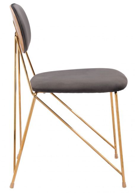 Zuo® Modern Georges Gold/Gray Dining Side Chair-1
