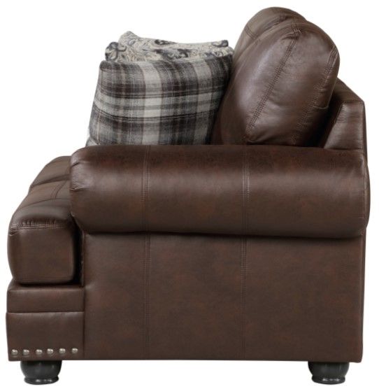 Homelegance® Franklin Dark Brown Loveseat-3