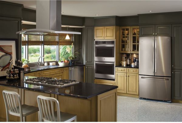 GE Profile 36" Stainless Steel Island Range Hood