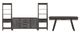 Liberty Furniture Modern Farmhouse 4-Piece Dusty Charcoal Complete Desk Set-0
