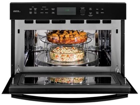 GE Profile™ Series Advantium® 27" Electric Single Oven Built In-Black-2