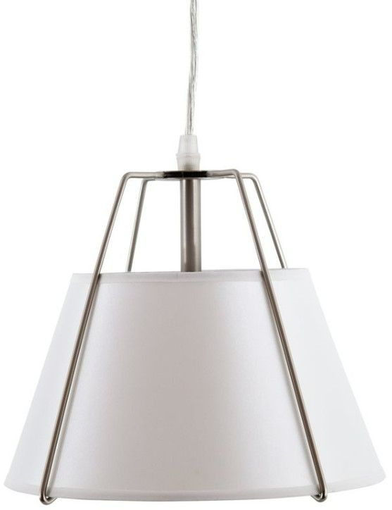 YHD Studio Nickel/White 1-Light Pendant Lighting-0