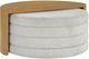 Steve Silver Co. Florence Sand Nesting Cocktail Table with Eggshell Ottoman Set-0