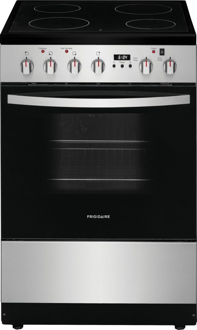 Frigidaire® 24" Stainless Steel Freestanding Electric Range-0