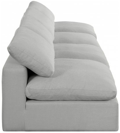 Meridian Furniture Comfy 4-Piece Gray Armless Sofa -2