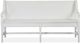 Magnussen Home® Heron Cove Chalk White Bench with Back-1