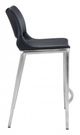 Zuo® Ace Black and Silver Set of 2 Counter Chairs-2