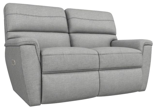 La-Z-Boy® Ava Oyster Power Reclining Loveseat with Headrest and Lumbar-0