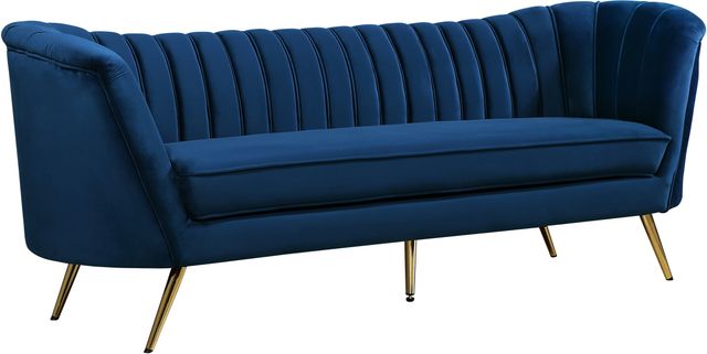 Meridian Furniture Margo Navy Velvet Sofa-0