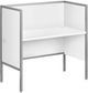 Monarch Specialties Inc. Silver/White Office Cubicle Desk-0